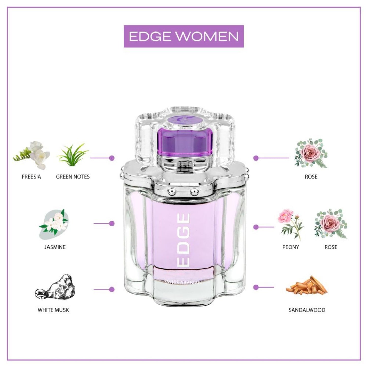 Swiss Arabian Edge for Women Eau De Parfum 100ml